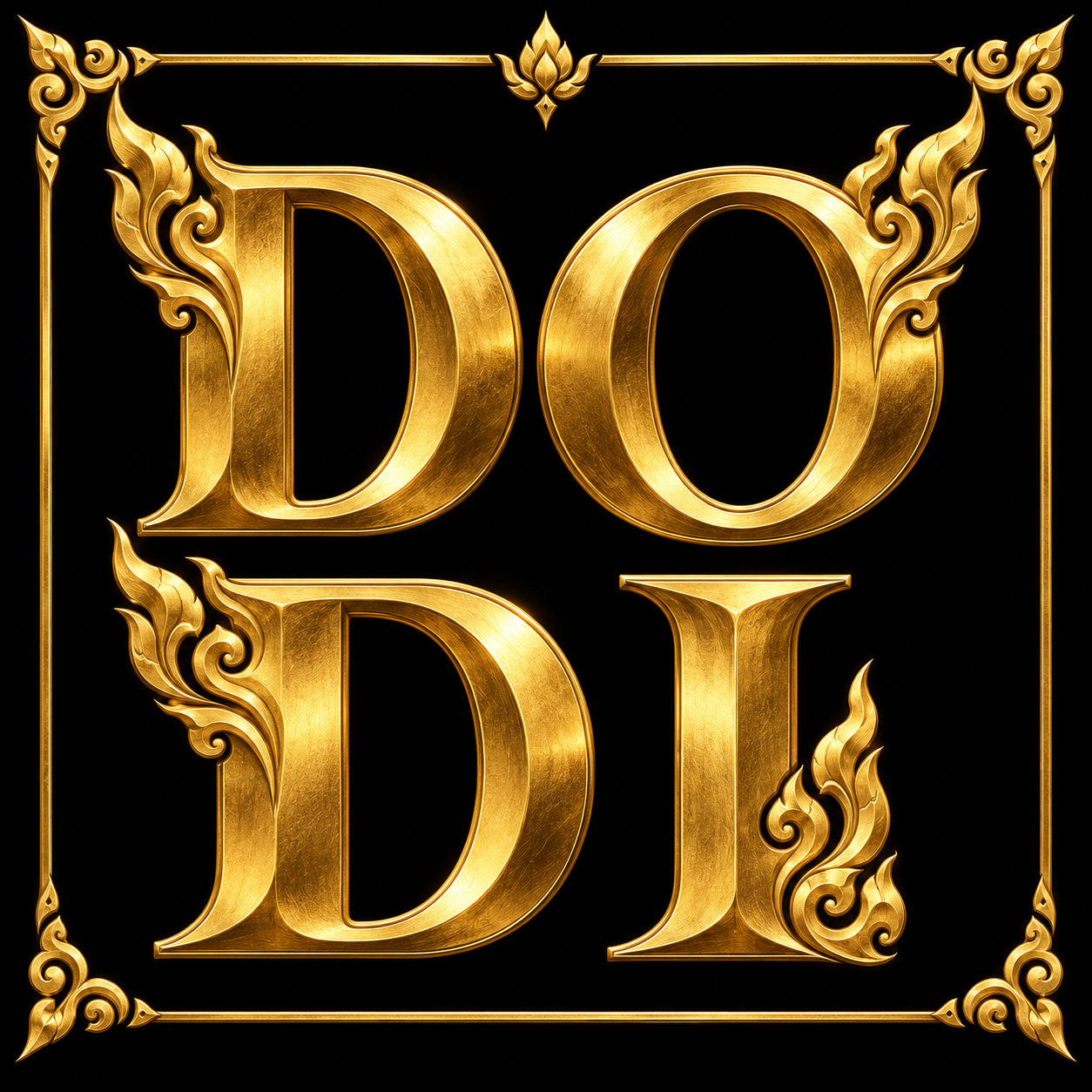 DODI อักษรทองประดับลายไทย